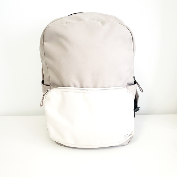 lululemon athletica Other - lululemon athletica Cream and Light Gray Everyday Backpack